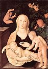 Virgin Canvas Paintings - Virgin of the Vine Trellis